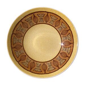 Vintage Honey Gold Bowl Tiki Anchor Hocking Atomic Onion